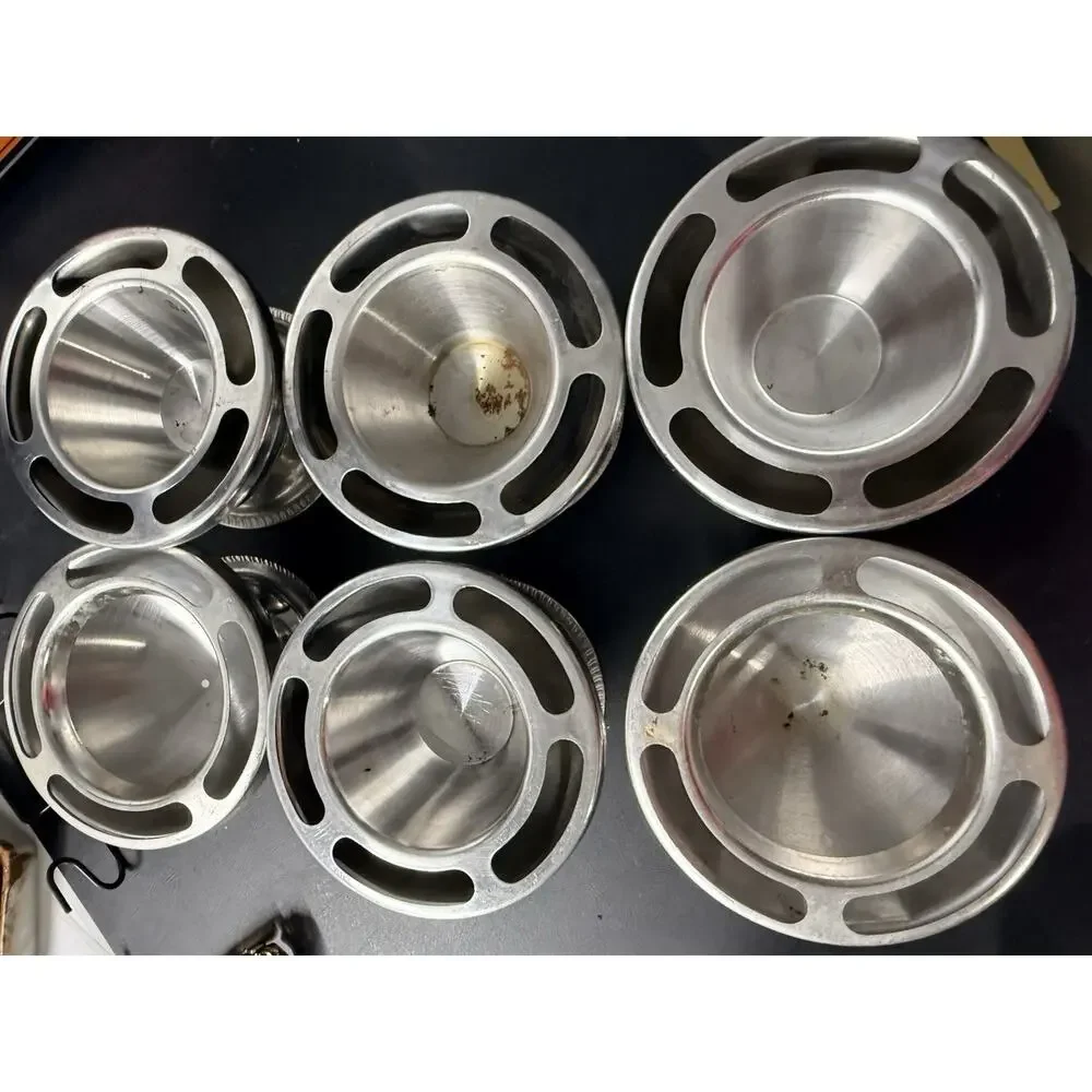 Set of 6 Vintage Italian Stainless Steel Shrimp Cocktail Servers